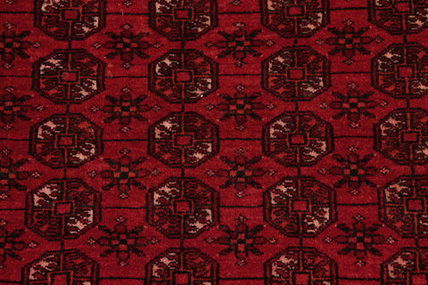 handmade Geometric Antique Red Black Hand Knotted RECTANGLE 100% WOOL area rug 7x10