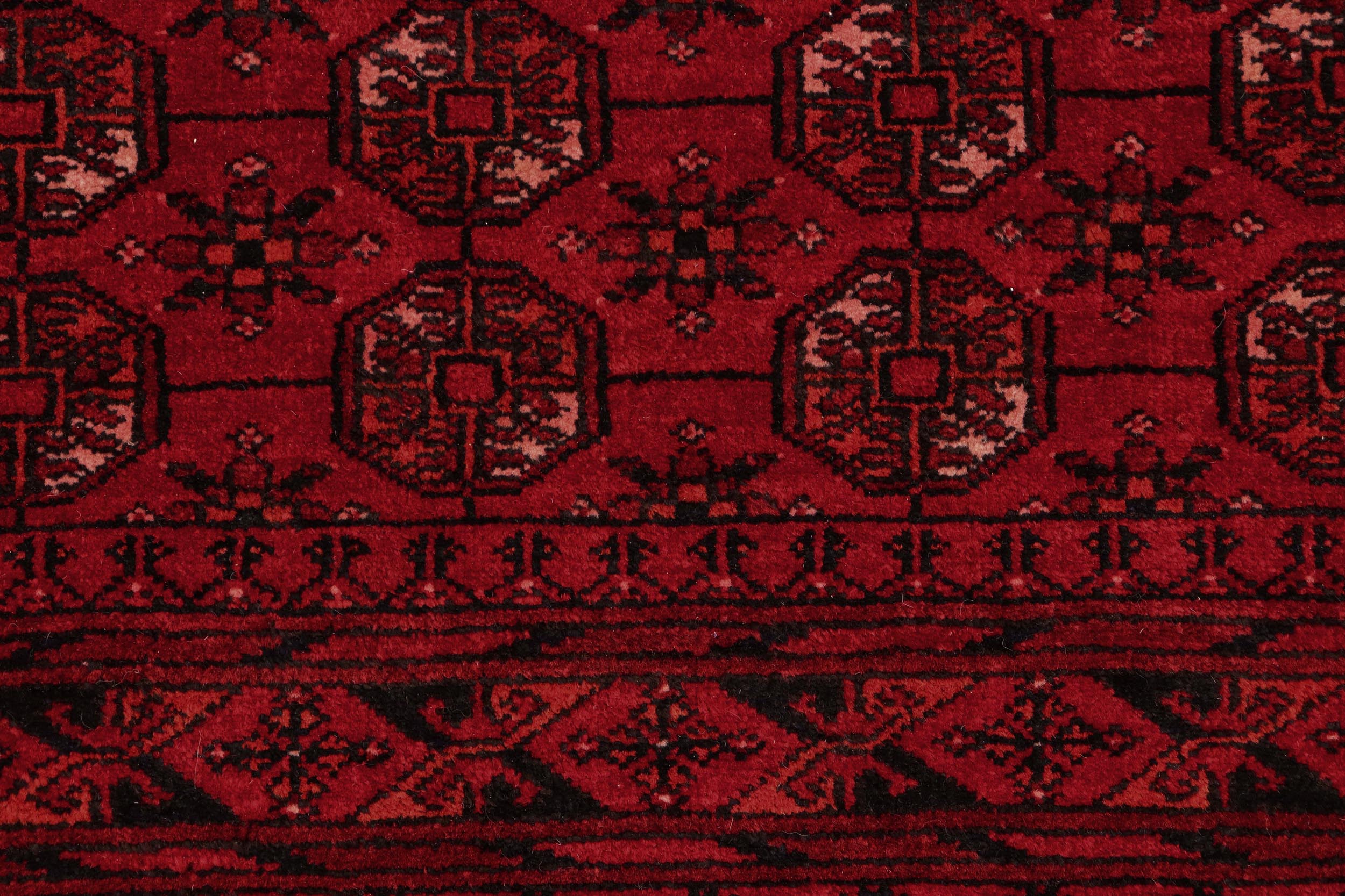 handmade Geometric Antique Red Black Hand Knotted RECTANGLE 100% WOOL area rug 7x10