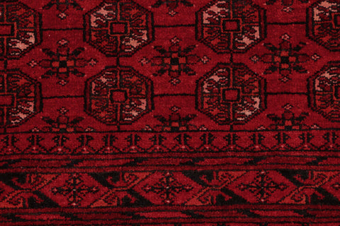 handmade Geometric Antique Red Black Hand Knotted RECTANGLE 100% WOOL area rug 7x10