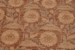 handmade Transitional Kafkaz Brown Tan Hand Knotted RECTANGLE 100% WOOL area rug 10X14