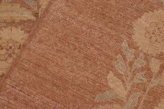 handmade Transitional Kafkaz Brown Tan Hand Knotted RECTANGLE 100% WOOL area rug 10X14