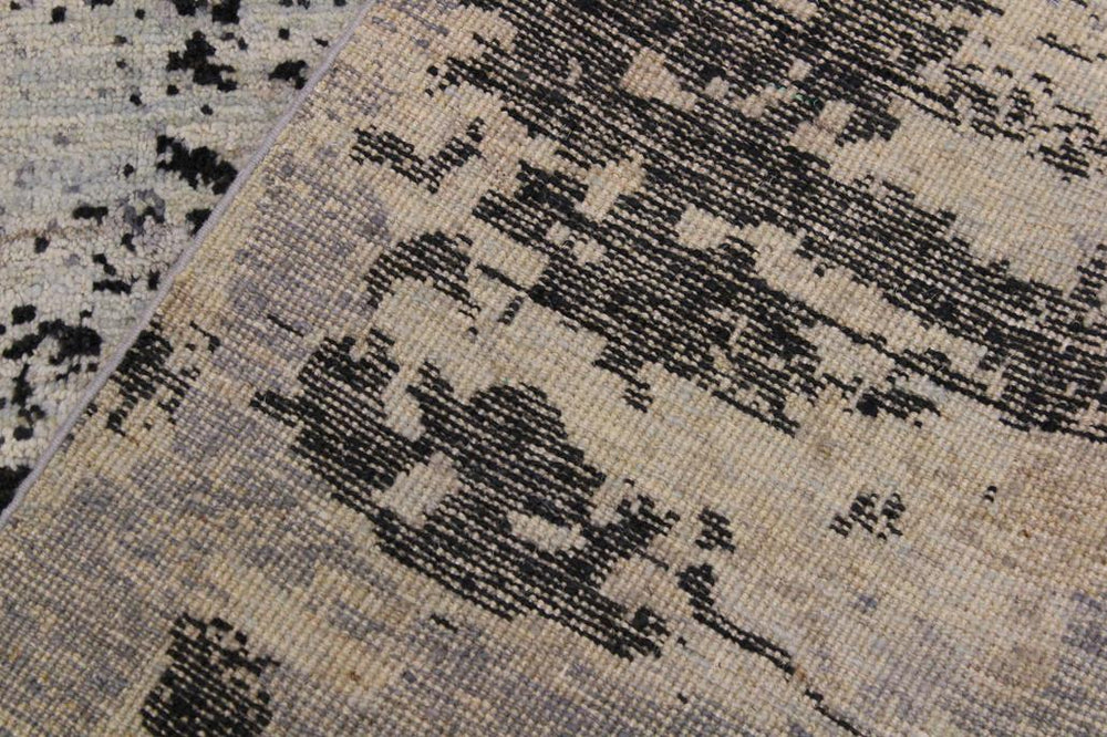 handmade Modern Kafkaz Gray Tan Hand Knotted RECTANGLE 100% WOOL area rug 11X15