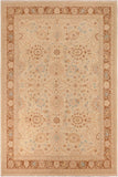 handmade Traditional Kafkaz Beige Brown Hand Knotted RECTANGLE 100% WOOL area rug 10 x 14