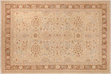 Boho Chic Ziegler Jasmine Beige/Brown Hand-Knotted Wool Rug - 9'11'' x 13'9''