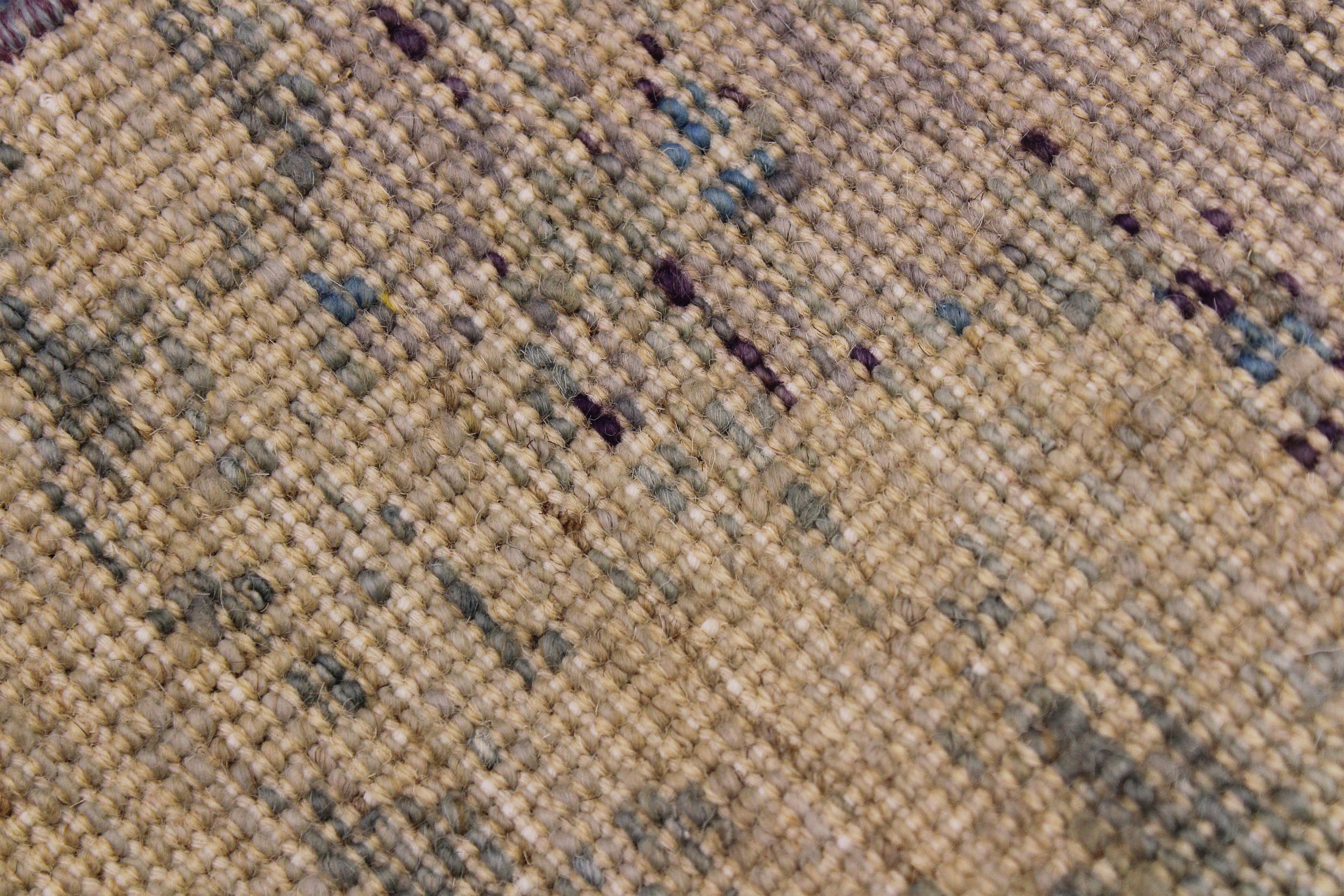 handmade Modern Kafkaz Green Blue Hand Knotted RUNNER 100% WOOL area rug 2' x 6'