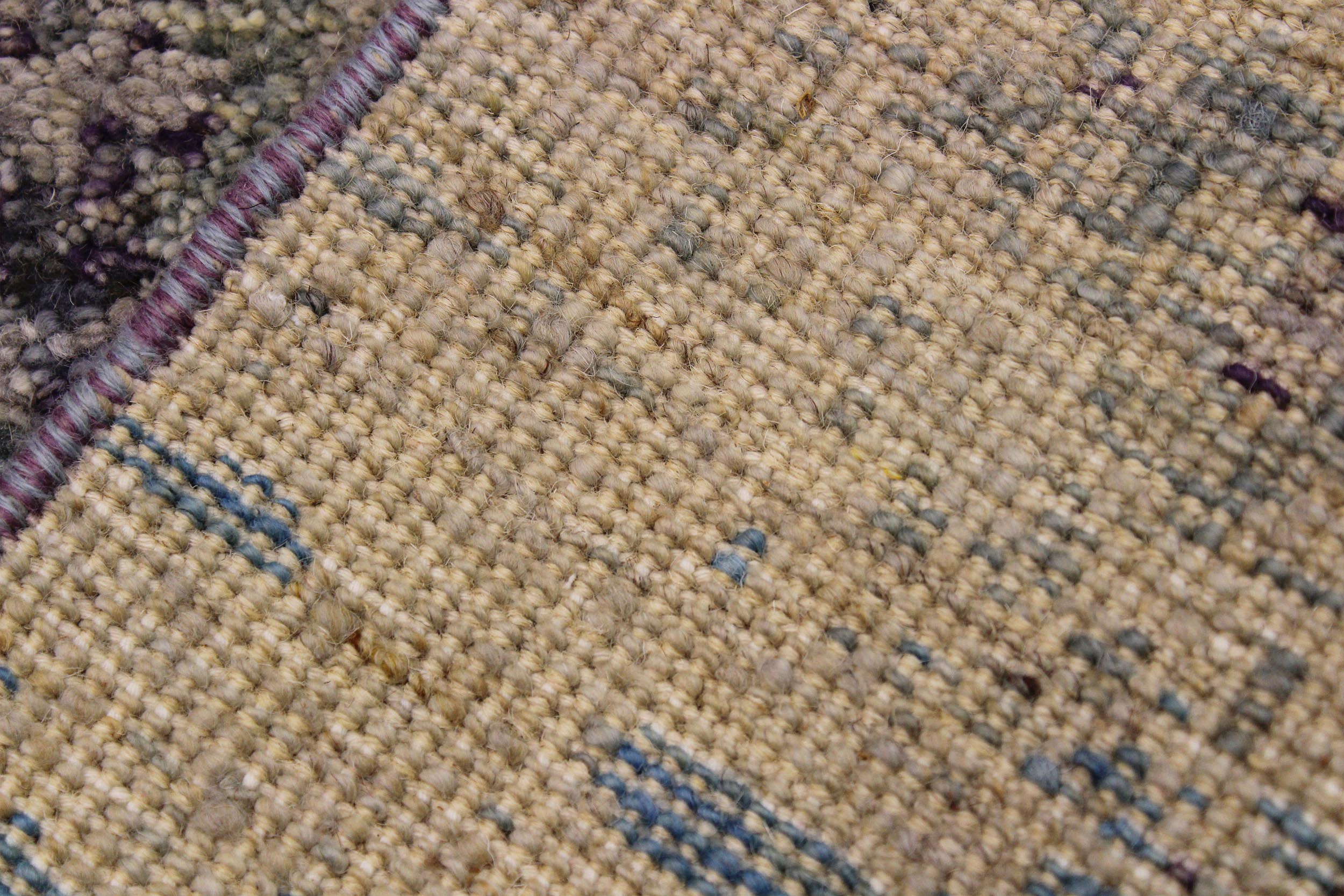 handmade Modern Kafkaz Green Blue Hand Knotted RUNNER 100% WOOL area rug 2' x 6'