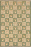 handmade Transitional Kafkaz Green Beige Hand Knotted RECTANGLE 100% WOOL area rug 10 x 13