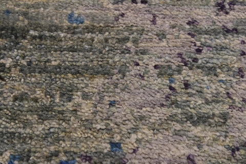 handmade Modern Kafkaz Green Blue Hand Knotted RUNNER 100% WOOL area rug 2' x 6'
