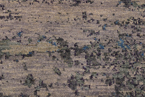 handmade Modern Kafkaz Grey Blue Hand Knotted SQUARE 100% WOOL area rug 8' x 8'