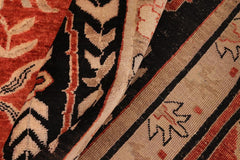 handmade Transitional Kafkaz Rust Black Hand Knotted RECTANGLE 100% WOOL area rug 10X14