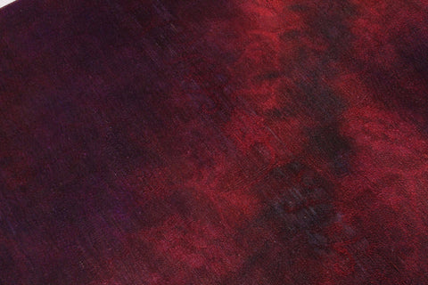 handmade Over Dyed Over Dyed Drk. Red Purple Hand Knotted RECTANGLE 100% WOOL area rug 8' x 10'