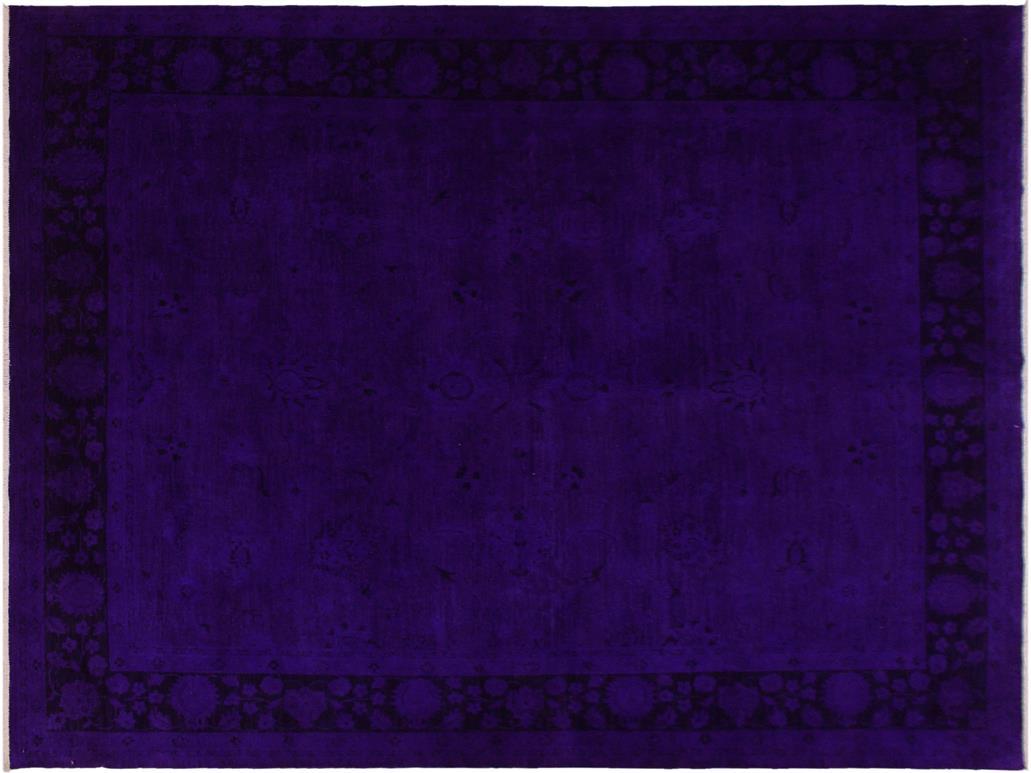 A11712, 710"x 9 8",Over Dyed                     ,8x10,Blue,PURPLE,Hand-knotted                  ,Pakistan   ,100% Wool  ,Rectangle  ,652671214561
