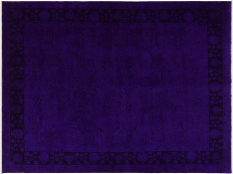 A11712, 710"x 9 8",Over Dyed                     ,8x10,Blue,PURPLE,Hand-knotted                  ,Pakistan   ,100% Wool  ,Rectangle  ,652671214561