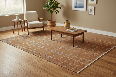 handmade Geometric Moroccan Hi Brown Teal Hand Knotted RECTANGLE 100% WOOL area rug 8' x 10'