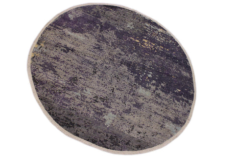 A11715 711"x 8 0"Modern                        8x8GreyGREENHand-knotted                  Pakistan   Wool&silk  Round      652671214585