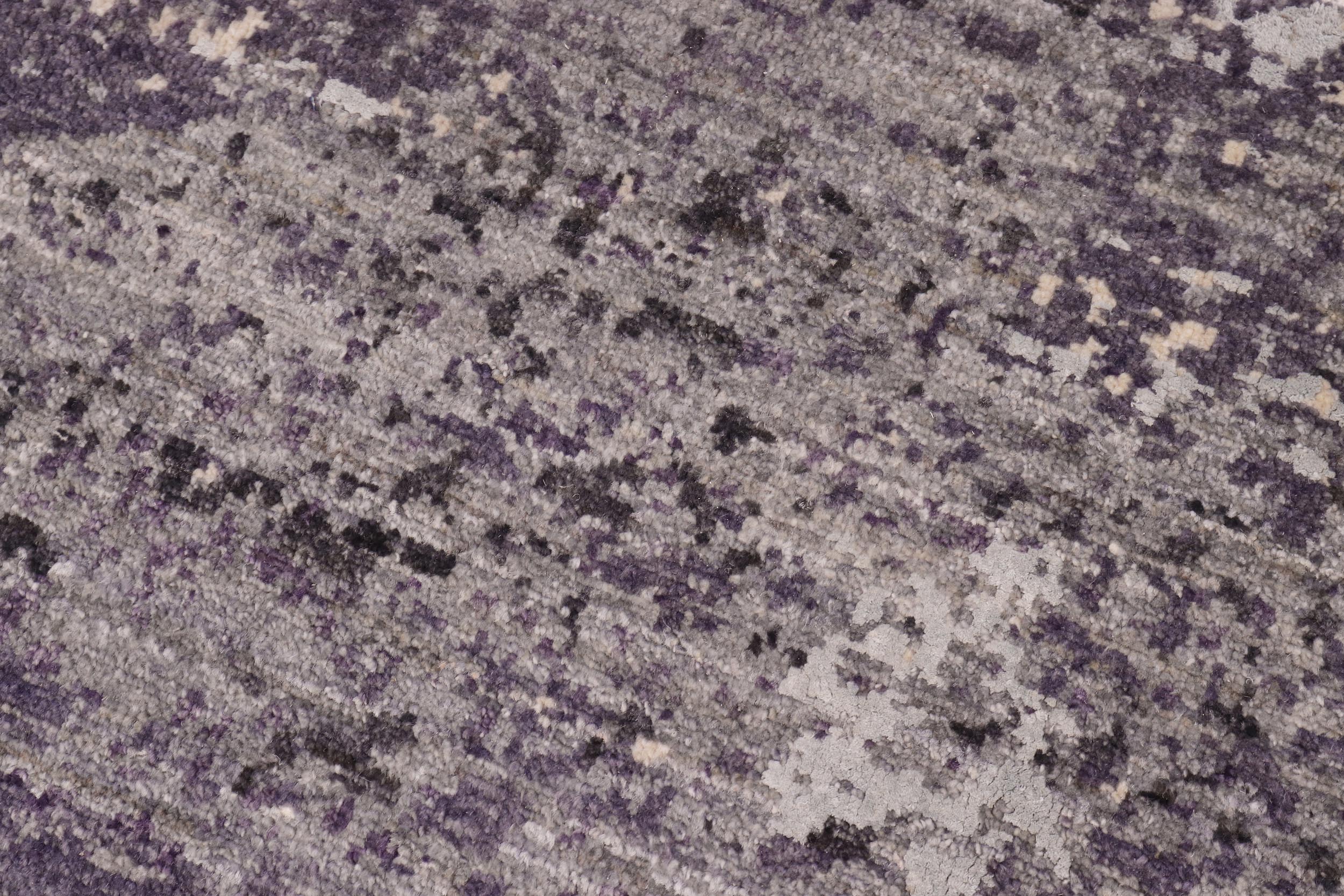 handmade Modern Round Kafkaz Grey Green Hand Knotted ROUND WOOL&SILK area rug 8' x 8'