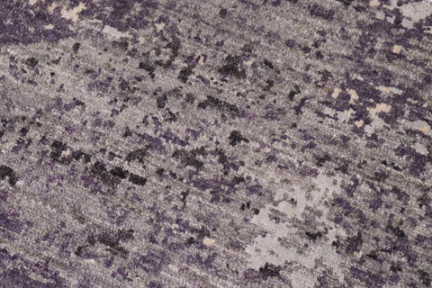 handmade Modern Round Kafkaz Grey Green Hand Knotted ROUND WOOL&SILK area rug 8' x 8'