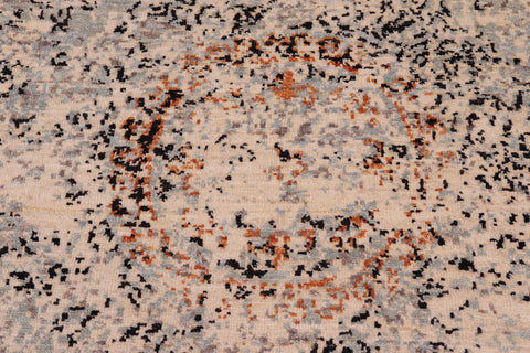 handmade Modern Kafkaz Beige Grey Hand Knotted RECTANGLE 100% WOOL area rug 9' x 12'