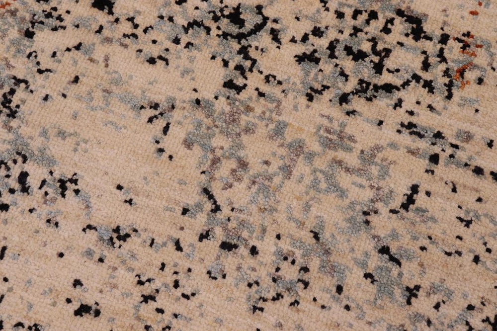 handmade Modern Kafkaz Beige Grey Hand Knotted RECTANGLE 100% WOOL area rug 9 x 12