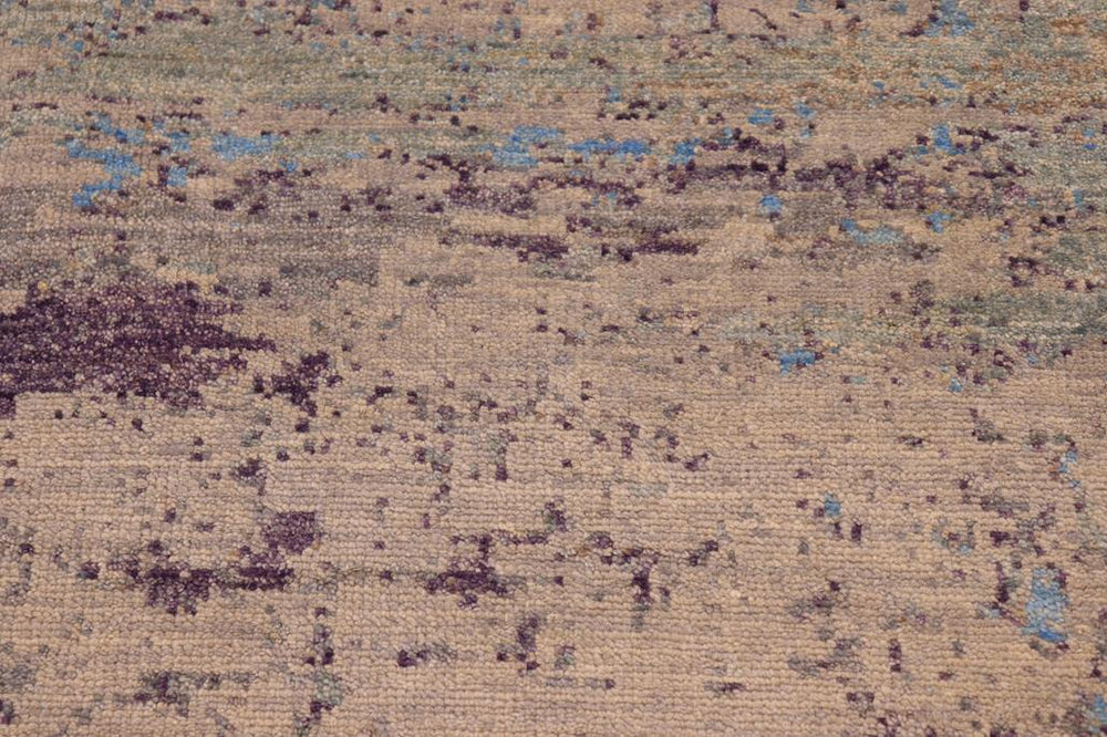 handmade Modern Kafkaz Grey Blue Hand Knotted RECTANGLE 100% WOOL area rug 10X14