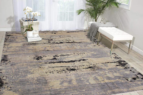 handmade Modern Kafkaz Grey Black Hand Knotted RECTANGLE 100% WOOL area rug 12X15