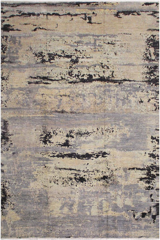 handmade Modern Kafkaz Grey Black Hand Knotted RECTANGLE 100% WOOL area rug 12X15