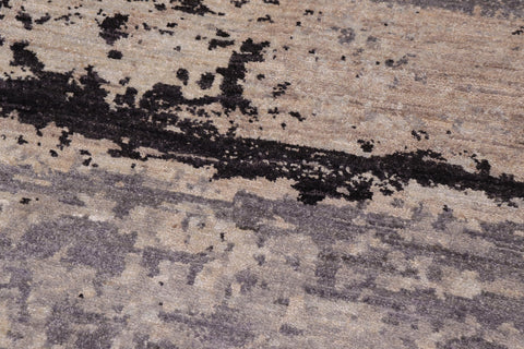 handmade Modern Kafkaz Grey Black Hand Knotted RECTANGLE 100% WOOL area rug 12' x 15'