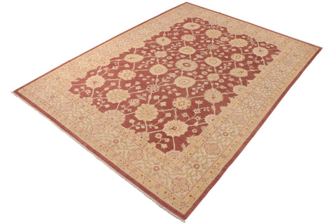 handmade Traditional Kafkaz Brown Beige Hand Knotted RECTANGLE 100% WOOL area rug 10x14