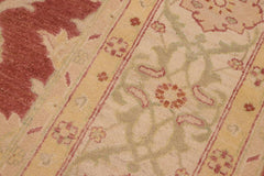 handmade Traditional Kafkaz Brown Beige Hand Knotted RECTANGLE 100% WOOL area rug 10X14