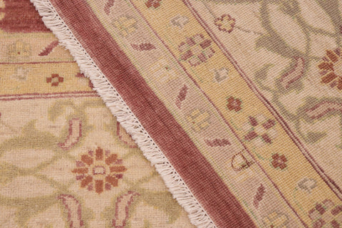 handmade Traditional Kafkaz Brown Beige Hand Knotted RECTANGLE 100% WOOL area rug 10x14