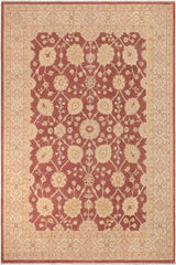 handmade Traditional Kafkaz Brown Beige Hand Knotted RECTANGLE 100% WOOL area rug 10X14