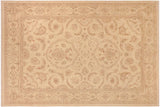 Oriental Ziegler Marcella Beige/Brown Hand-Knotted Wool Rug - 10'3'' x 13'8''