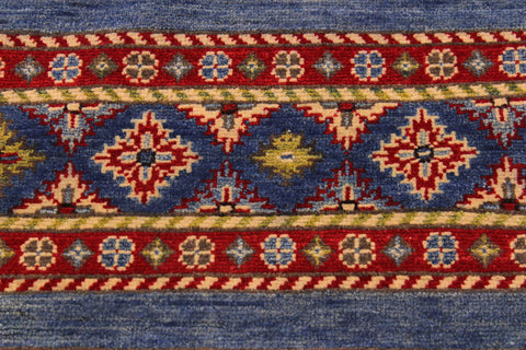 handmade Geometric Kurjean Red Beige Hand Knotted RUNNER 100% WOOL area rug 3x10