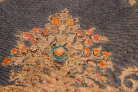 handmade Vintage Hand Painte Grey Gold Hand Knotted RECTANGLE 100% WOOL area rug 10X13