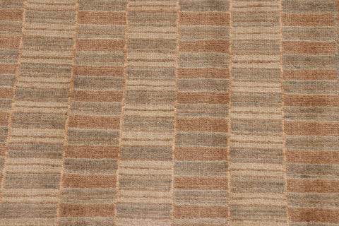 handmade Modern Gabbeh Brown Beige Hand Knotted RECTANGLE 100% WOOL area rug 10' x 13'