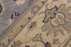 handmade Traditional Kafkaz Grey Ivory Hand Knotted RECTANGLE 100% WOOL area rug 10X14