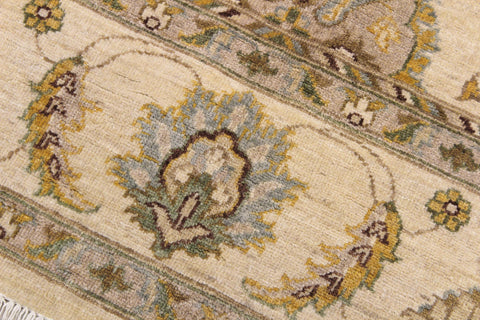 handmade Traditional Kafkaz Beige Beige Hand Knotted RECTANGLE 100% WOOL area rug 8x10