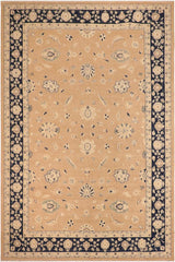 handmade Traditional Kafkaz Brown Blue Hand Knotted RECTANGLE 100% WOOL area rug 10X14