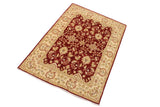 handmade Traditional Kafkaz Red Ivory Hand Knotted RECTANGLE 100% WOOL area rug 4 x 6