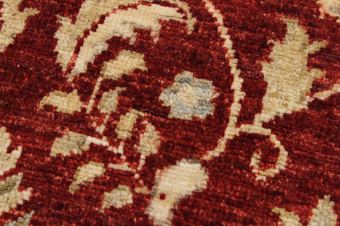 handmade Traditional Kafkaz Red Ivory Hand Knotted RECTANGLE 100% WOOL area rug 4x6