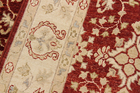 handmade Traditional Kafkaz Red Ivory Hand Knotted RECTANGLE 100% WOOL area rug 4x6
