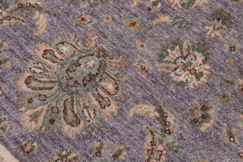 handmade Traditional Kafkaz Grey Ivory Hand Knotted RECTANGLE 100% WOOL area rug 6x8