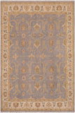 handmade Traditional Kafkaz Lt. Gray Ivory Hand Knotted RECTANGLE 100% WOOL area rug 8 x 10