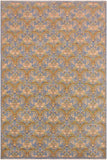 handmade Transitional Kafkaz Blue Gold Hand Knotted RECTANGLE 100% WOOL area rug 9 x 12