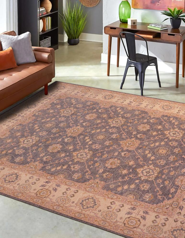 handmade Traditional Kafkaz Grey Beige Hand Knotted RECTANGLE 100% WOOL area rug 8 x 10