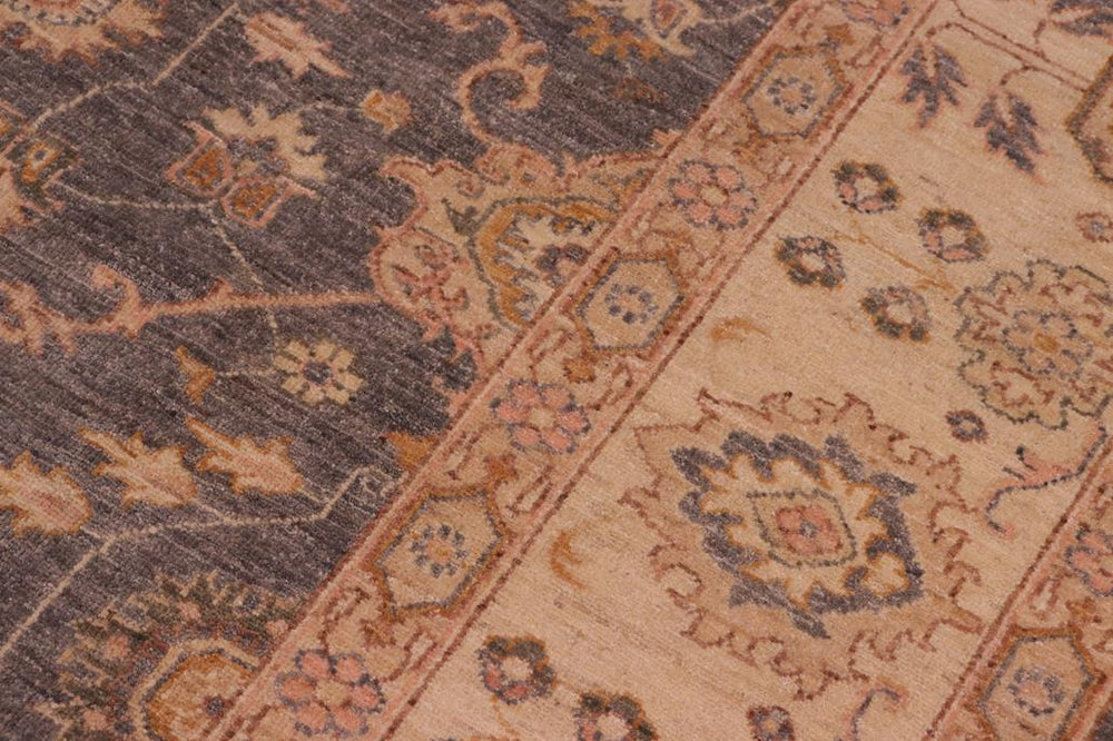 handmade Traditional Kafkaz Grey Beige Hand Knotted RECTANGLE 100% WOOL area rug 8 x 10