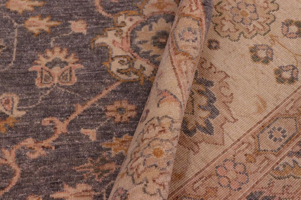 handmade Traditional Kafkaz Grey Beige Hand Knotted RECTANGLE 100% WOOL area rug 8 x 10