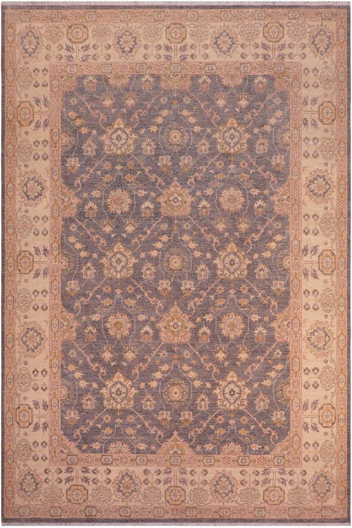 handmade Traditional Kafkaz Grey Beige Hand Knotted RECTANGLE 100% WOOL area rug 8 x 10