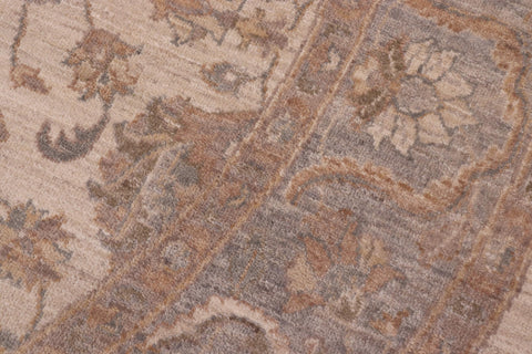 handmade Traditional Kafkaz Ivory Grey Hand Knotted ROUND 100% WOOL area rug 8' x 8'