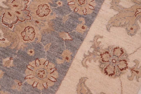 handmade Traditional Kafkaz Grey Beige Hand Knotted RECTANGLE 100% WOOL area rug 6x9